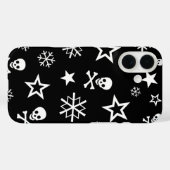 Schedels en Sneeuwvlokken Case-Mate iPhone Case (Achterkant (horizontaal))