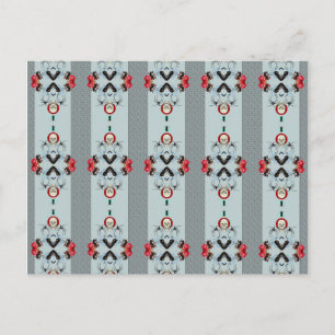 Schedels en spinnen briefkaart