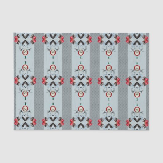 Schedels en spinnen tissuepapier (Voorkant)