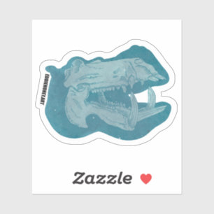 Schedels - Hippo Sticker