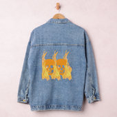 Schedels in Vuur Vrouwen Denim Jacket (Hangar)