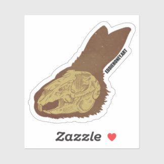 Schedels - Konijn Sticker