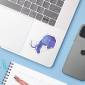 Schedels - Olifant Sticker (Laptop met iPhone)