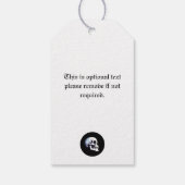 Schedels Paarse Gotische bruiloft gunst Cadeaulabel (Achterkant)