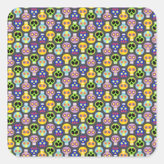 Schedels Pattern Stickers (Voorkant)