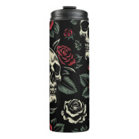 Schedels & Rode Rozen Gotische Bloemen