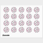  schedels ronde sticker (Vel)