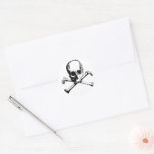 schedels ronde sticker (Envelop)