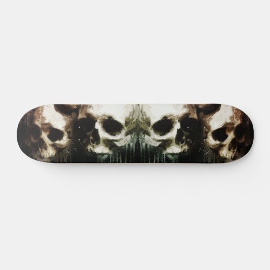Schedels rustiek 16-2 Decoupage Skateboard (Horizontaal)