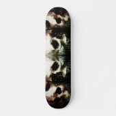 Schedels rustiek 16-2 Decoupage Skateboard (Voorkant)