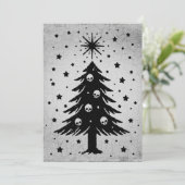 Schedels voor Kerstboom Feestdagenkaart (Staand voorkant)