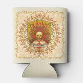 Schedelschild brandweerman Koelbox Blikjeskoeler (Achterkant)