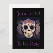 Schedelsuiker uitnodigingen (Voorkant / Achterkant)