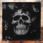 Schedelvenster vastklampen raamsticker (Vel 2)