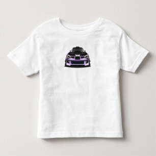 scheel oog paarse handgetekende kunst kinder shirts