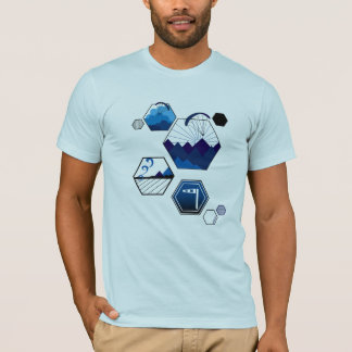 Scheepenmarine met scherpende tellerelementen t-shirt