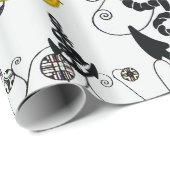 SCHEEPS DECORATIEVE SCHOONHEID MODERNE BLAUWE EDEL CADEAUPAPIER (Rol Hoek)