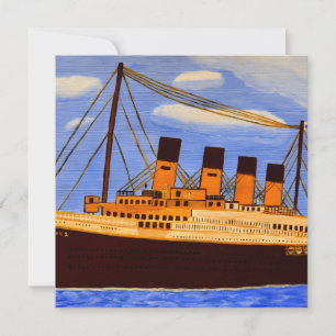 Scheeps Titanic uitnodigingskaart Kaart