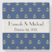 Scheepsanker, Scheepsanker, Zeeanker, Trouwen Stenen Onderzetter (Voorkant)