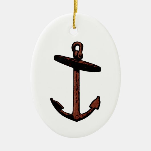 scheepsankerLogo Keramisch Ornament (Voorkant)