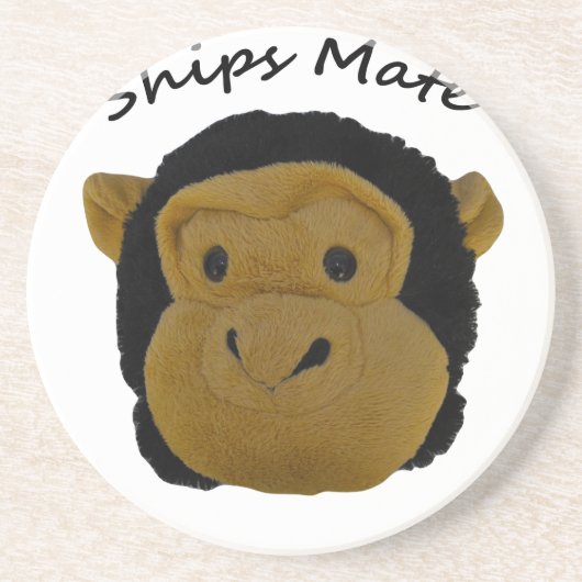 Scheepsattest Zandsteen Onderzetter (Voorkant)