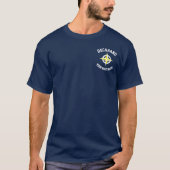 Scheepsbemanning met aangepaste naam scheepsbemann t-shirt (Voorkant)