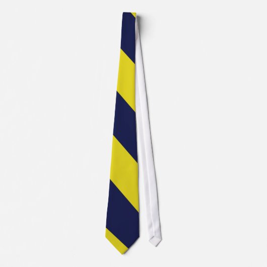 Scheepsblauw en maïsscheuren met diagonaal-stripe  stropdas (Voorkant)
