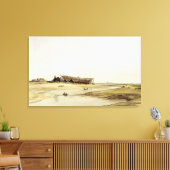 Scheepsbouw (m/v op papier) canvas afdruk (Insitu (Woonkamer))