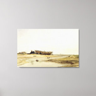 Scheepsbouw (m/v op papier) canvas afdruk