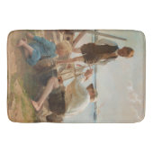 Scheepsbouwers (door Albert Edelfelt) Badmat (Voorkant)