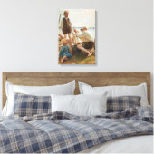 Scheepsbouwers (door Albert Edelfelt) Canvas Afdruk (Insitu (Slaapkamer))