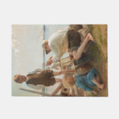 Scheepsbouwers (door Albert Edelfelt) Deurmat (Voorkant)