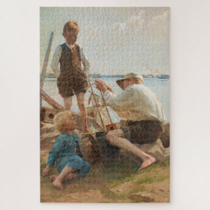 Scheepsbouwers (door Albert Edelfelt) Legpuzzel