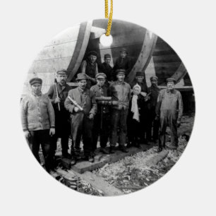 Scheepsbouwers in Marine City Michigan  Keramisch Ornament