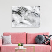 Scheepsgolfvormige golfwolken canvas afdruk (Insitu (Woonkamer))
