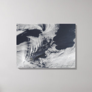 Scheepsgolfvormige wolken in de Zuid-Indische Oce Canvas Afdruk