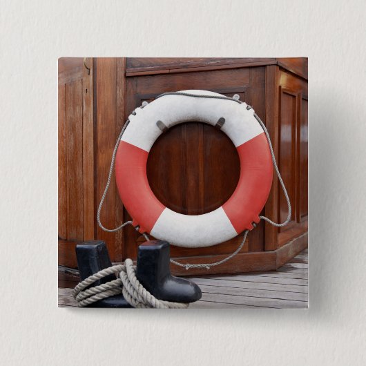 Scheepsgordel Vierkante Button 5,1 Cm (Voorkant)