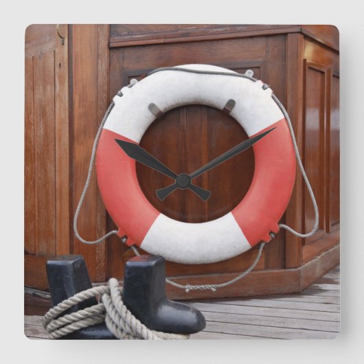 Scheepsgordel Vierkante Klok (Voorkant)
