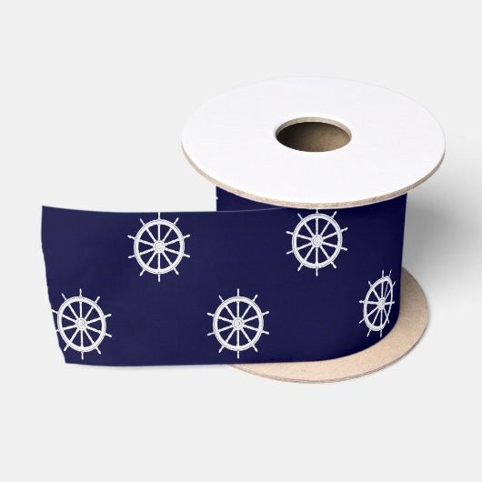 Scheepshelm nautische stof lint (Spoel)