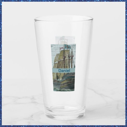  scheepsillustratie zeilthema glas