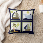 Scheepslang Ahoy Mate/Nautical Personalized Pillow Kussen (Deken)