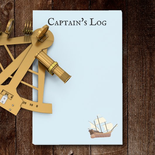 Scheepslogboek kapitein post-it® notes