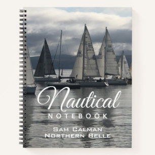 Scheepslogboek met naam van de eigenaar notitieboek