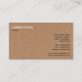 Scheepsmasten - Kartonnen Doos Afbeelding Textuur Visitekaartje (Achterkant)