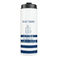 Scheepsnaam,Anker Zee Marine Blauw Gestreept