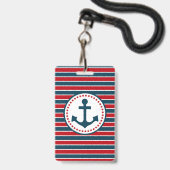 Scheepsontwerp Badge (Voorzijde met lanyard)