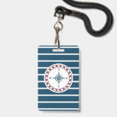 Scheepsontwerp Badge (Voorzijde met lanyard)