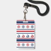 Scheepsontwerp Badge (Achterkant met lanyard)