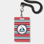 Scheepsontwerp Badge (Achterkant met lanyard)