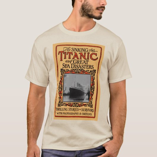 Scheepsramp met RMS Titanic passagiersschip 1912 T-shirt (Voorkant)